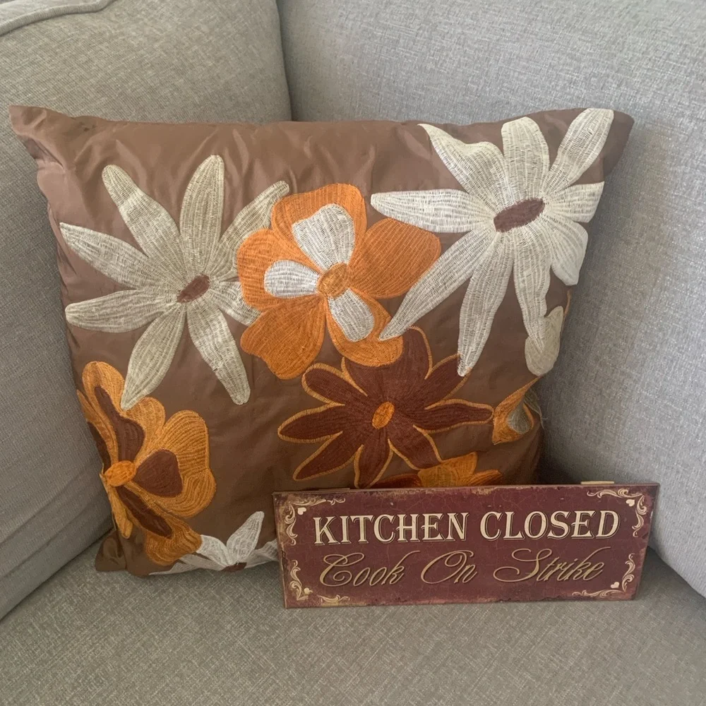 Pier 1 Decorative Pillow & Kitchen Art